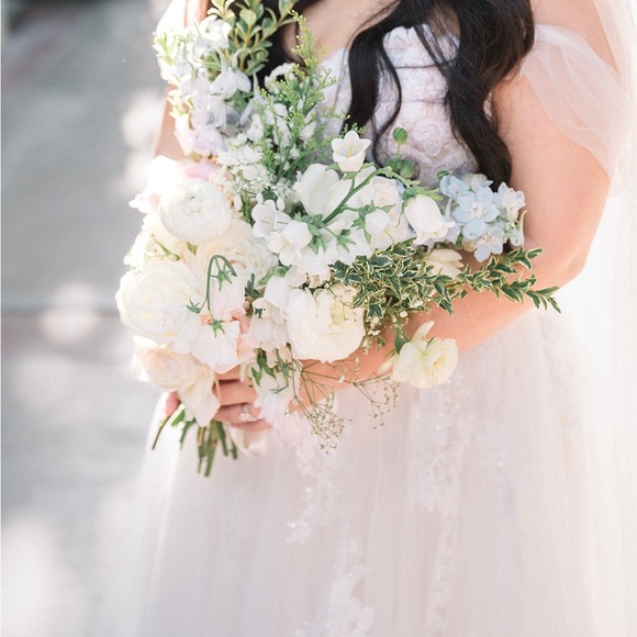 Elysee Aurora Off the Shoulder Wedding Dress - Picture 6 of 8